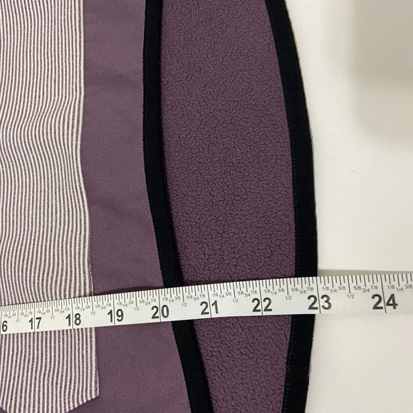 Nike Dri-Fit Girls Sweatshirt Hoodie Purple Black Striped Long Sleeve Size M - Picture 14 of 14